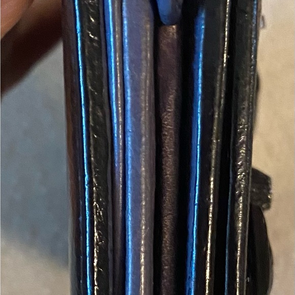 Balenciaga Black Leather Wallet, with generic silver chain included - Picture 13 of 16